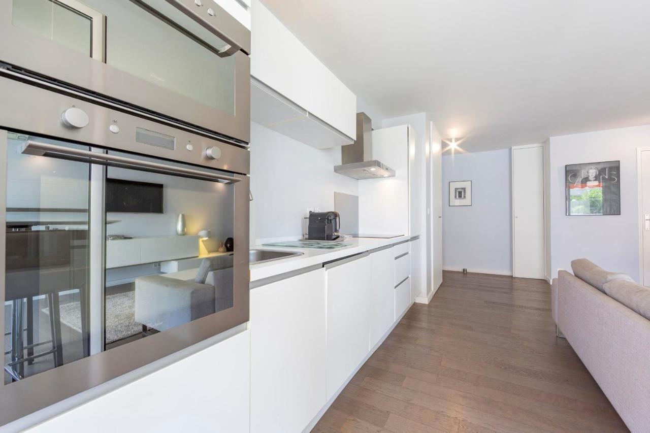 Modern Apartment 2 Bedrooms Quiet Terrace In A Palm Beach Area, 30 Meters From Seaside Cannes Dış mekan fotoğraf